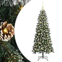 VidaXL Kunstkerstboom met 150 led groen 150 cm pvc en plastic en staal - thumbnail