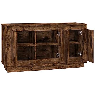 Dressoir 102x35x55 cm bewerkt hout gerookt eikenkleurig Dressoir 102x35x55 cm bewerkt hout gerookt eikenkleurig