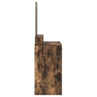 Kaptafel met lade Gerookt eiken 100 x 41 x 140 cm Bewerkt hout - thumbnail