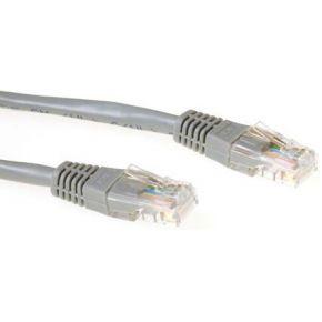 ACT Grijze 1,5 meter U/UTP CAT6 patchkabel met RJ45 connectoren