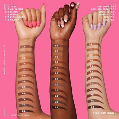 NYX PMU Professional Makeup Micro Brow Pencil - Brunette MBP06 - Wenkbrauw potlood - 0,5 gr NYX PMU Professional Makeup Micro Brow Pencil - Brunette MBP06 - Wenkbrauw potlood - 0,5 gr