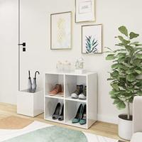 VidaXL Opbergkast 105x35,5x70 cm bewerkt hout hoogglans wit - thumbnail
