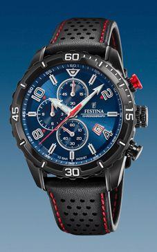 Horlogeband Festina F20519-2 Leder Zwart 22mm