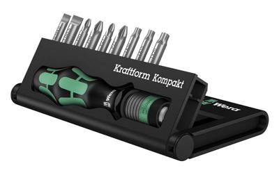 Wera Kraftform Kompakt 10 05056653001 Bitset 10-delig Plat, Kruiskop Phillips, Kruiskop Pozidriv, Binnen-Torx Wera Kraftform Kompakt 10 05056653001 Bitset 10-delig Plat, Kruiskop Phillips, Kruiskop Pozidriv, Binnen-Torx