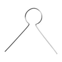 Creativ Company Metalen hanger - verzilverd, 50st. - thumbnail