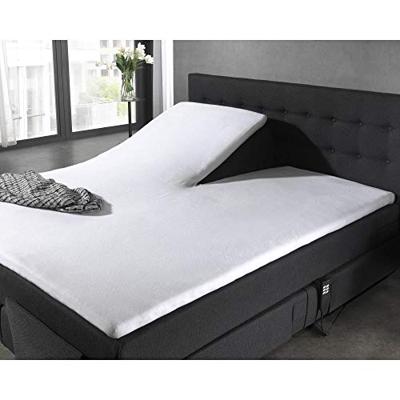 Homecare - Splittopper Molton Hoeslaken - Wit - 120/140 x 200/210/220 Homecare - Splittopper Molton Hoeslaken - Wit - 120/140 x 200/210/220