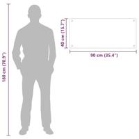 VidaXL Keuken achterwand doorzichtig 90 x 40 cm gehard glas - thumbnail