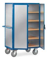 Fetra Hauptartikel 5592 Kastwagen Universeel Aluminium Poedercoating Laadvermogen (max.): 750 kg Stralend blauw (RAL 5007) - thumbnail