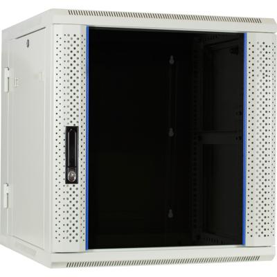 DSI 12U witte wandkast (kantelbaar) met glazen deur - DS6612W-DOUBLE server rack