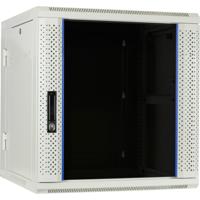 DSI 12U witte wandkast (kantelbaar) met glazen deur - DS6612W-DOUBLE server rack - thumbnail