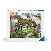 Ravensburger puzzel Idyllische cottage - 500 stukjes - thumbnail