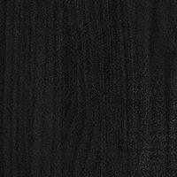 Bedframe massief hout zwart 75x190 cm - thumbnail