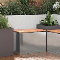 Tuinbank Zilver 60 x 40 x 43 cm Gegalvaniseerd staal - thumbnail