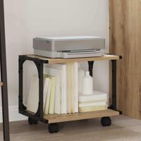 VidaXL Printerstand artisan eiken 41 x 28 x 33.5 cm bewerkt hout - thumbnail