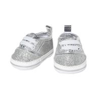 Heless Poppensneakers glitter zilver, 30-34 cm - thumbnail