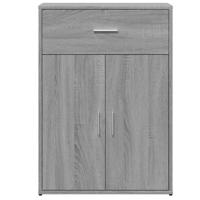 Dressoir 60x30x84 cm bewerkt hout grijs sonoma eikenkleurig - thumbnail