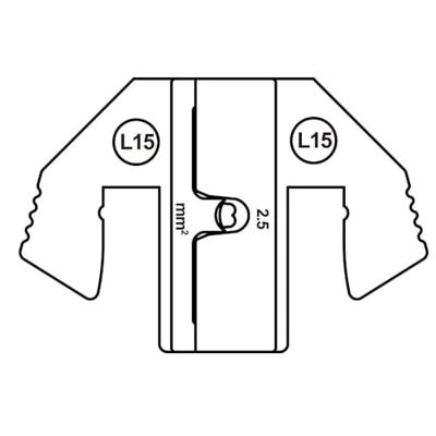 TOOLCRAFT TO-9625854 Krimpinzetstuk MCP plat contact, SPT plat contact 2.5 mm² (max)