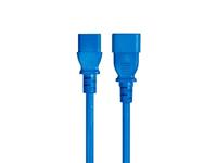 Monoprice 18AWG Verlengkabel/snoer - 2,4 m - Blauw 3 Dirigent PC/Mon 10A (IEC 60320 C14 naar IEC 60320 C13) - thumbnail
