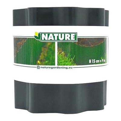 Groene polyethyleen gazonrand H15 cm * 9 meter - thumbnail
