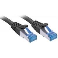 LINDY 47413 RJ45 Netwerkkabel, patchkabel CAT 6A S/FTP 1.50 m Zwart 1 stuk(s) - thumbnail