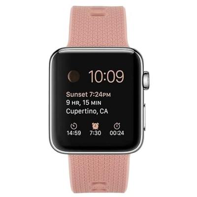 Siliconen bandje met motief - Retro Rose - Geschikt voor Apple Watch 44mm / 45mm / 46mm / 49mm