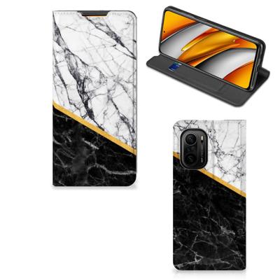 Xiaomi Mi 11i | Poco F3 | Standcase | Marmer Wit Zwart - Origineel Cadeau Man