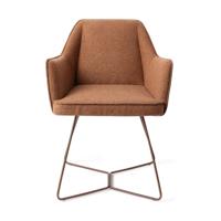 Jesper Home Eetkamerstoel 'Tome' Beehive Rose, kleur Cinnamon Bun - thumbnail