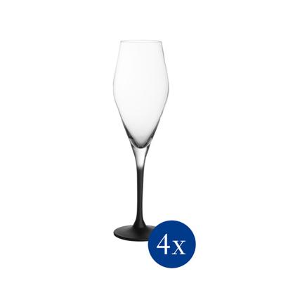 Villeroy & Boch Manufacture Rock Champagneglas 4 stuks
