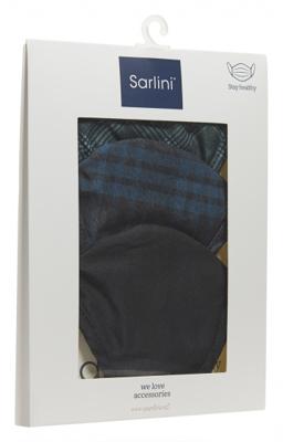 Sarlini mondkapjes polyester zwart one size 3 stuks