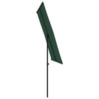 VidaXL Parasol met aluminium paal 2x1,5 m groen - thumbnail
