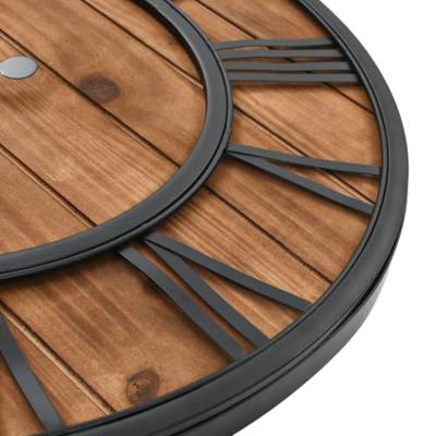 Wandklok vintage-stijl quartz-mechanisme XXL 60 cm hout metaal Wandklok vintage-stijl quartz-mechanisme XXL 60 cm hout metaal