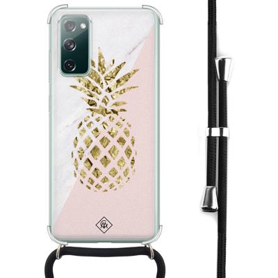 Samsung Galaxy S20 FE hoesje met koord - Ananas