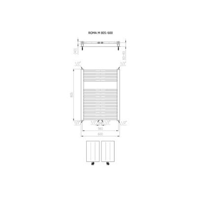 Plieger Designradiator Roma M 80,5 x 60 cm 458 Watt Middenaansluiting Wit Plieger Designradiator Roma M 80,5 x 60 cm 458 Watt Middenaansluiting Wit