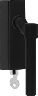 Formani Piet Boon ONE PBL15F-DKLOCK draaikiepgarnituur verkropt afsluitbaar - mat zwart