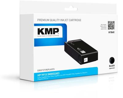 KMP Inktcartridge Compatibel vervangt HP 991X, M0K02AE Zwart H184X 1767,4001