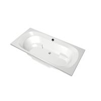 Xenz Kanaga Duobad - 190x90x53 - afvoer Midden - acryl - wit 6863-01 - thumbnail