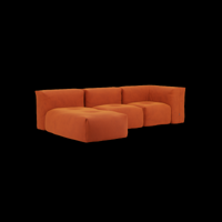 Soft Sofa Indoor - 3 Seater w/ Lounger - thumbnail