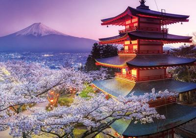 Puzzel Educa Mount Fuji Japan 16775 2000 Onderdelen