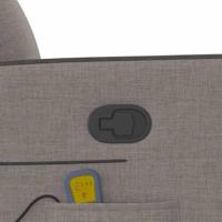 Massagestoel verstelbaar stof taupe - thumbnail