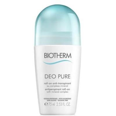 Biotherm deo pure roll-on 75ml dames Biotherm deo pure roll-on 75ml dames