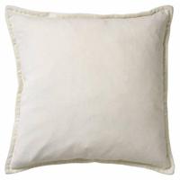 Dutch Decor - CAITH - Kussenhoes 50x50 cm - 100% katoen - velvet - lekker zacht - Snow White - wit - thumbnail
