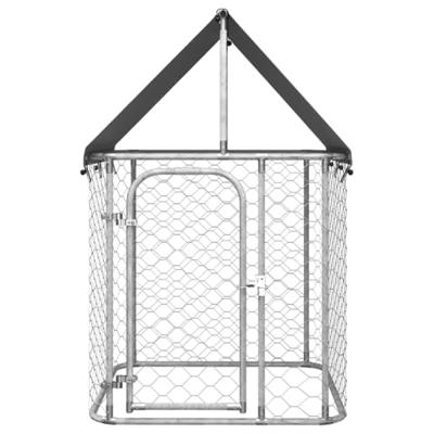 VidaXL Hondenkennel voor buiten met dak 100x100x150 cm - thumbnail