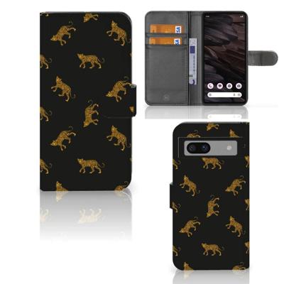 Telefoonhoesje | Met pasjeshouder | voor Google Pixel 7A Leopards