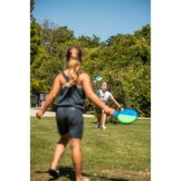 Summertime catch and hit met bloemenprint 4-delig blauw/groen - thumbnail