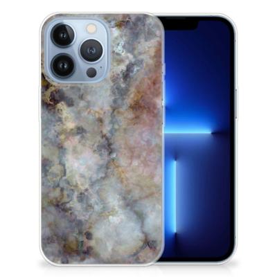 Apple iPhone 13 Pro | TPU | Siliconen hoesje | Marmer Grijs Apple iPhone 13 Pro | TPU | Siliconen hoesje | Marmer Grijs