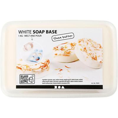 Creativ Company Shea boter zeepbasis wit, 1kg