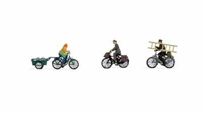 NOCH 15902 H0 Fietsers figuren Geverfd