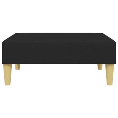 Voetenbank 77x55x31 cm stof zwart