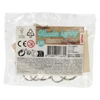 Lobbes houten sleutelhangers, 6st. - thumbnail