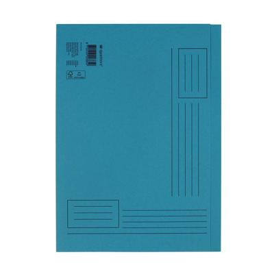 Vouwmap Quantore A4 ongelijke zijde 250gr blauw | 10 stuks Vouwmap Quantore A4 ongelijke zijde 250gr blauw | 10 stuks
